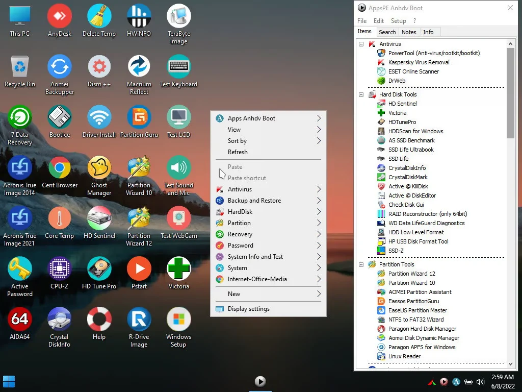 Bộ công cụ cứu hộ & USB Boot