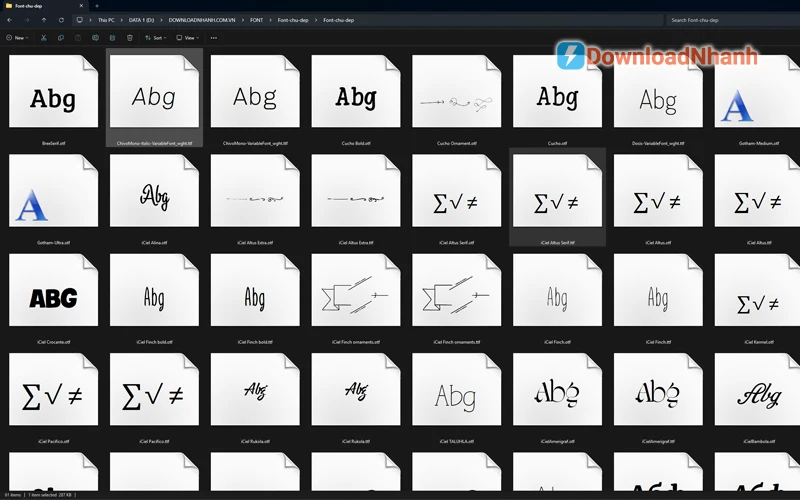 Tải Font Thiết Kế - Tổng hợp font đẹp iCiel, UTM, HL, UVN mới nhất