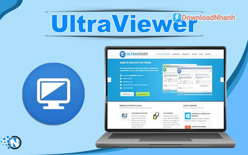 Tải UltraViewer - Phần mềm điều khiển máy tính từ xa miễn phí