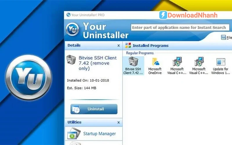 Tải Your Uninstaller Full - Phần mềm gỡ bỏ ứng dụng tận gốc