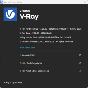 Tải Chaos V-Ray 7.00.02 for SketchUp 2021–2025 & Rhinoceros 7–9