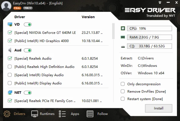 Tải EasyDrv7 Win10 7.23.1221.1 Full – Bộ Driver Offline cho Windows 10